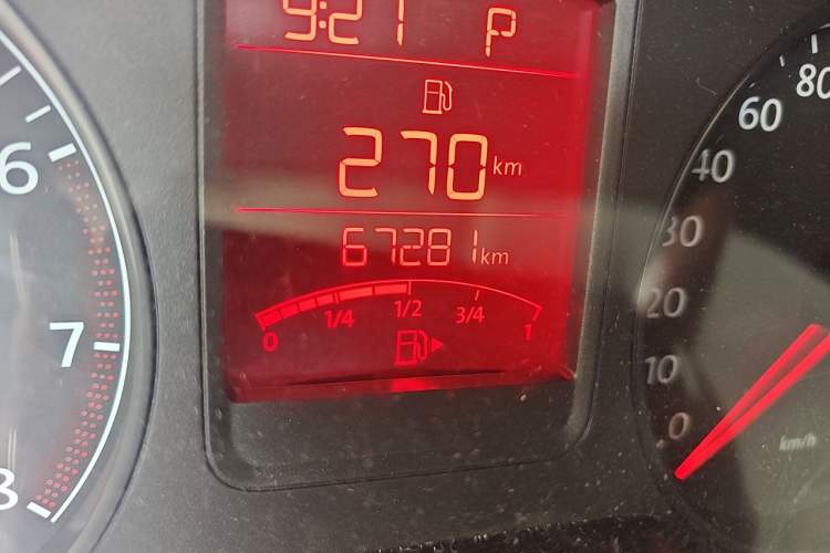 Used Volkswagen Polo 2013 1.6L Automatic Comfort Edition Odometer Close Up