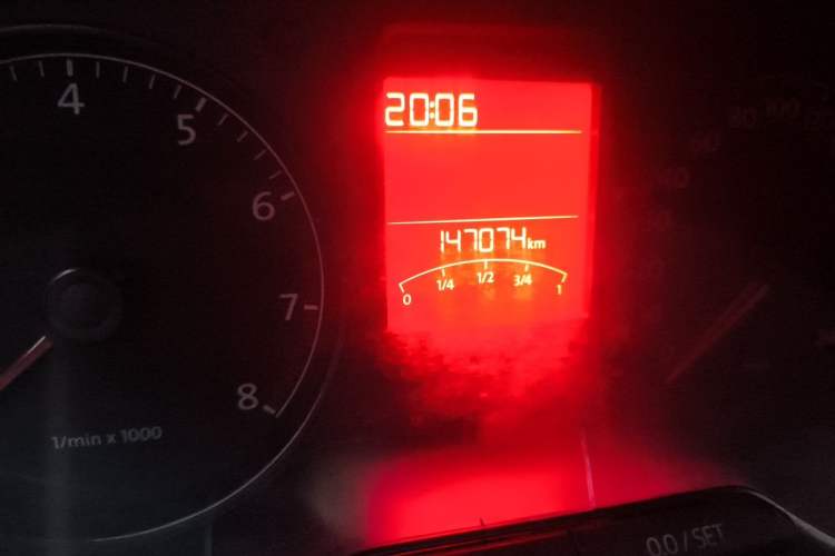 Used Volkswagen Polo 2013 1.4L Automatic Comfort Edition Odometer Close Up