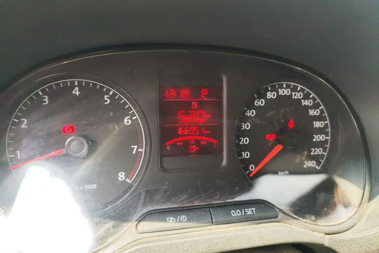Used Volkswagen Polo 2013 1.6L Automatic Comfort Edition Odometer Close Up