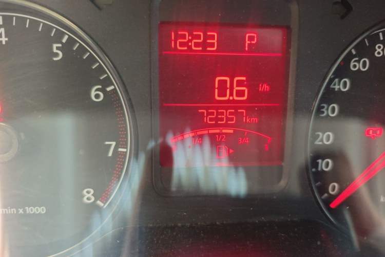 Used Volkswagen Polo 2013 1.6L Automatic Luxury Edition Odometer Close Up