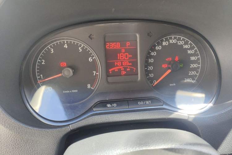 Used Volkswagen Polo 2013 1.4L Automatic Comfort Edition Odometer Close Up