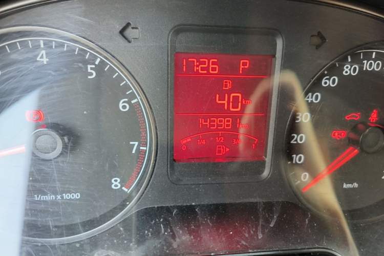 Used Volkswagen Polo 2013 1.6L Automatic Comfort Edition Odometer Close Up