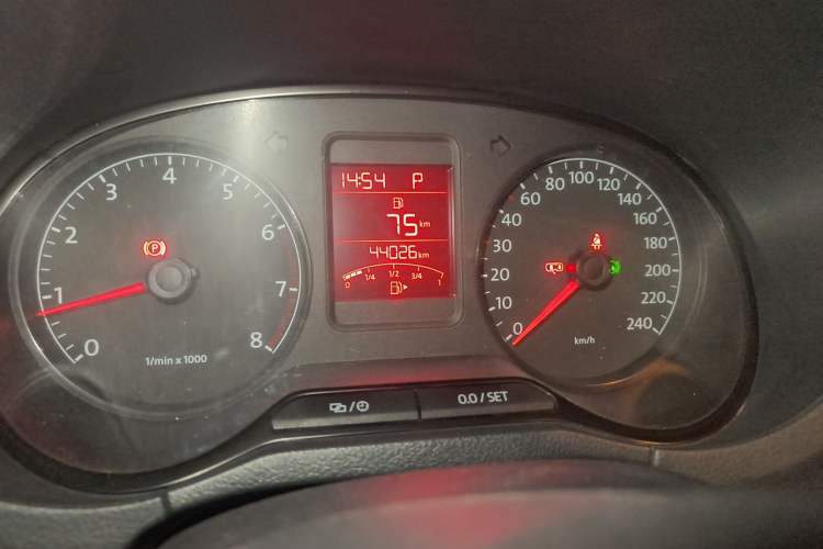 Used Volkswagen Polo 2013 1.6L Automatic Comfort Edition Odometer Close Up
