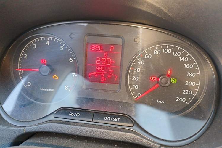 Used Volkswagen Polo 2013 1.4L Automatic Comfort Edition Odometer Close Up