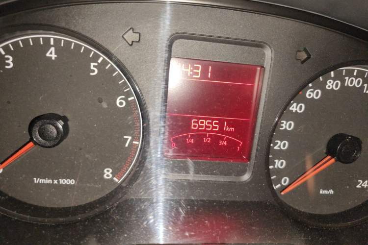 Used Volkswagen Polo 2013 1.6L Automatic Comfort Edition Odometer Close Up