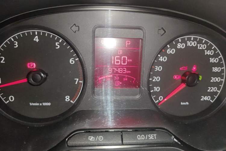 Used Volkswagen Polo 2013 1.4L Automatic Comfort Edition Odometer Close Up
