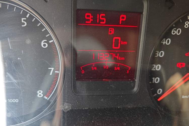 Used Volkswagen Polo 2013 1.4L Automatic Luxury Edition Odometer Close Up