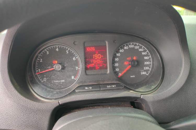 Used Volkswagen Polo 2013 1.4L Manual Comfort Edition Odometer Close Up