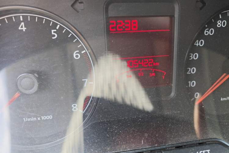 Used Volkswagen Polo 2013 1.4L Manual Comfort Edition Odometer Close Up
