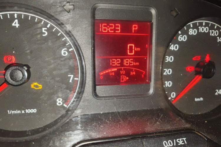 Used Volkswagen Polo 2013 1.6L Automatic Comfort Edition Odometer Close Up