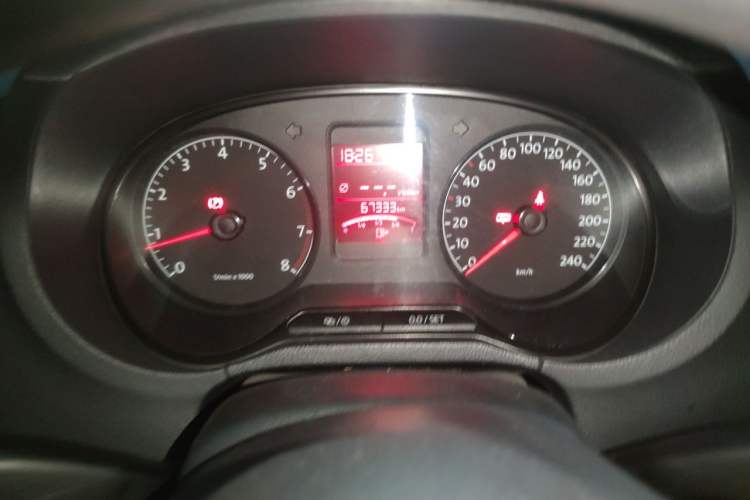 Used Volkswagen Polo 2013 1.6L Manual Comfort Edition Odometer Close Up