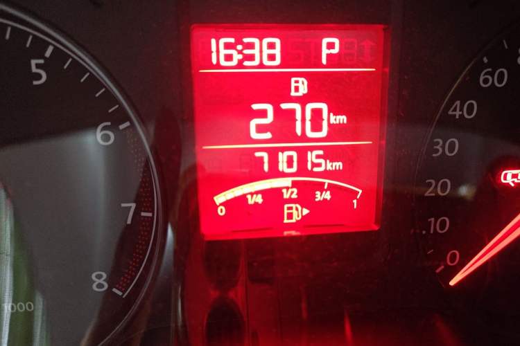 Used Volkswagen Polo 2013 1.4L Automatic Comfort Edition Odometer Close Up