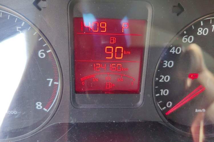 Used Volkswagen Polo 2013 1.4L Automatic Luxury Edition Odometer Close Up