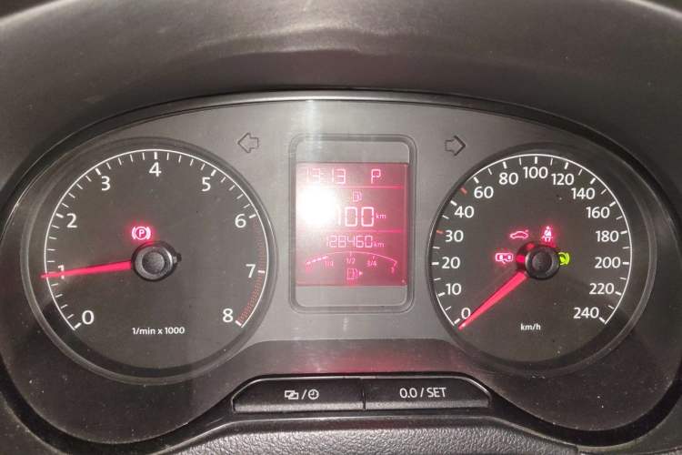 Used Volkswagen Polo 2013 1.6L Automatic Luxury Edition Odometer Close Up
