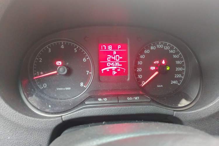Used Volkswagen Polo 2013 1.4L Automatic Comfort Edition Odometer Close Up