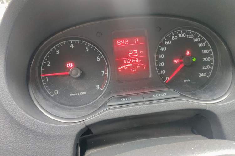 Used Volkswagen Polo 2013 1.6L Automatic Comfort Edition Odometer Close Up