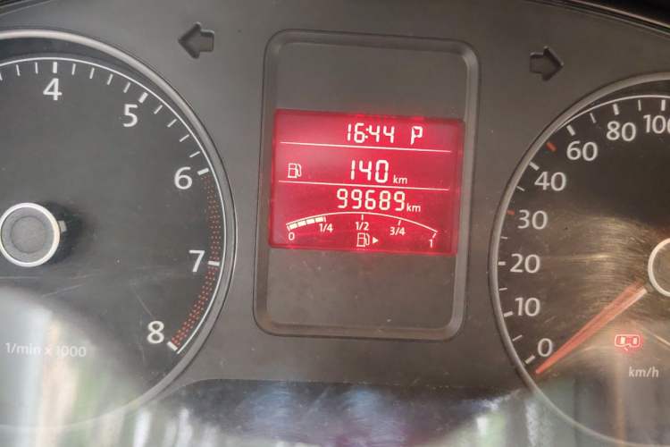 Used Volkswagen Polo 2013 1.6L Automatic Luxury Edition Odometer Close Up