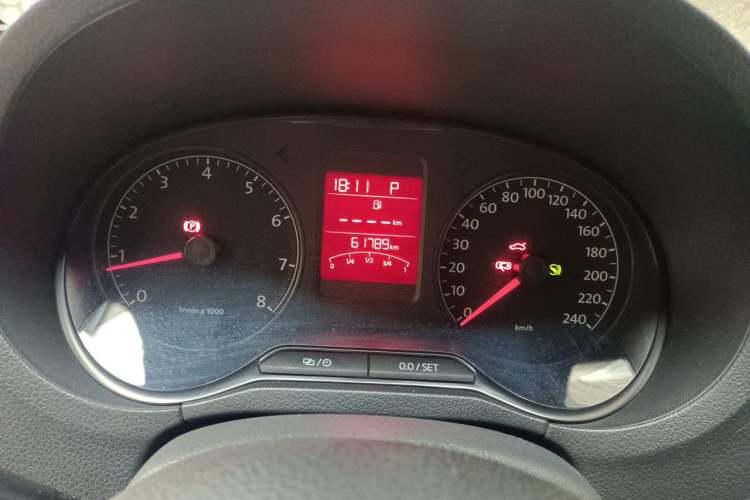 Used Volkswagen Polo 2013 1.4L Automatic Comfort Edition Odometer Close Up