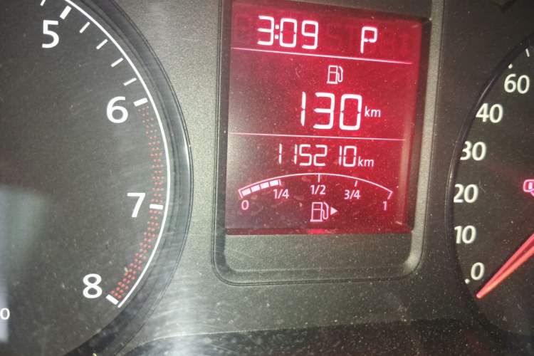 Used Volkswagen Polo 2013 1.6L Automatic Comfort Edition Odometer Close Up