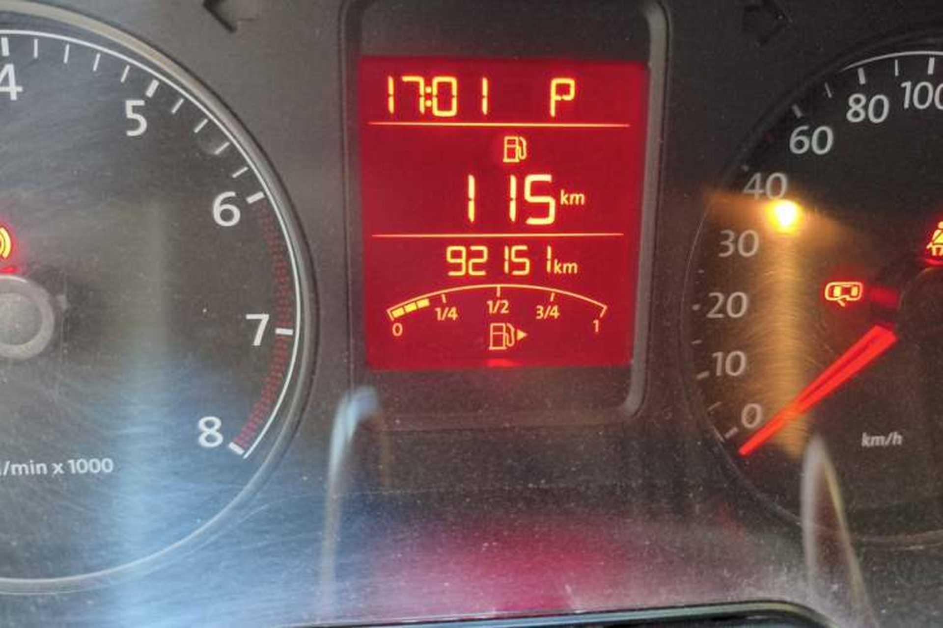 Used Volkswagen Polo 2013 1.4L Automatic Comfort Edition Odometer Close Up