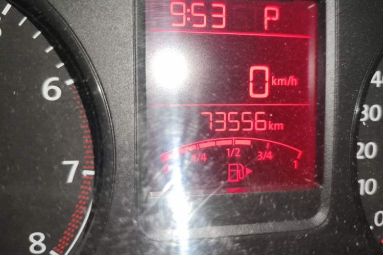 Used Volkswagen Polo 2013 1.6L Automatic Comfort Edition Odometer Close Up