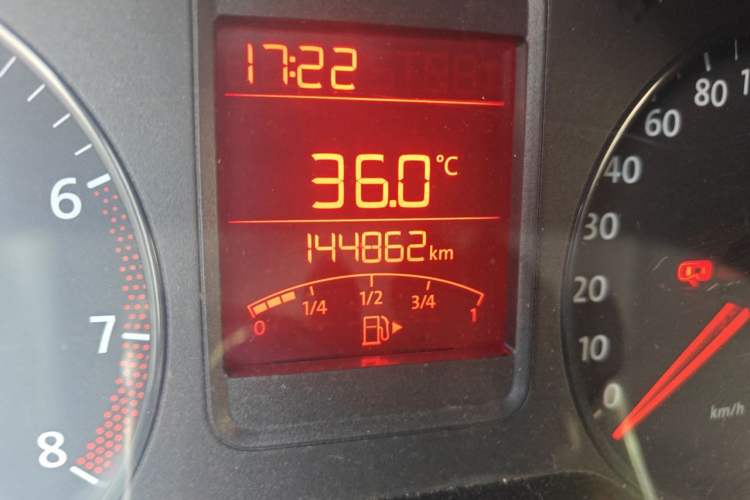 Used Volkswagen Polo 2013 1.4L Manual Fashion Edition Odometer Close Up