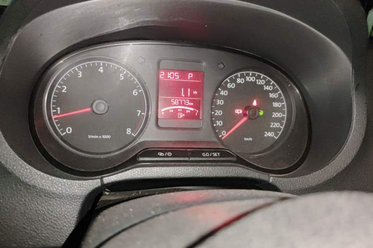 Used Volkswagen Polo 2013 1.6L Automatic Comfort Edition Odometer Close Up