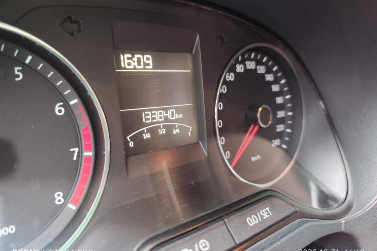 Used Volkswagen Polo 2014 1.4L Automatic Comfort Edition Odometer Close Up