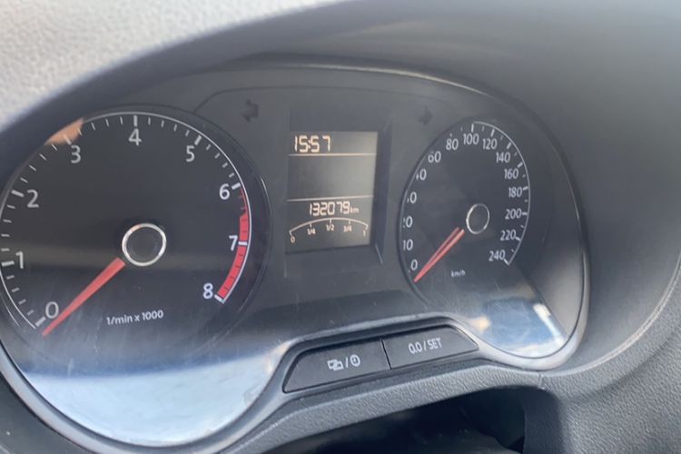 Used Volkswagen Polo 2014 1.4L Manual Fashion Edition Odometer Close Up