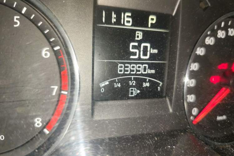 Used Volkswagen Polo 2014 1.4L Automatic Comfort Edition Odometer Close Up