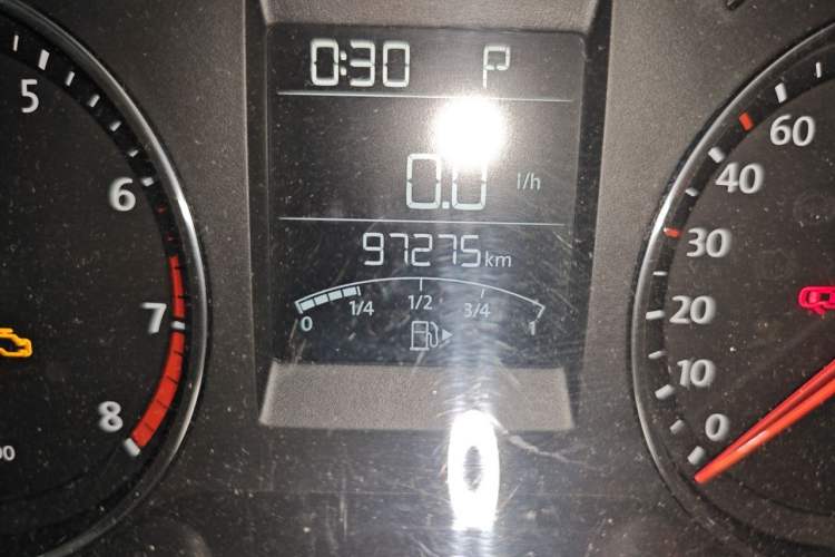 Used Volkswagen Polo 2014 1.4L Automatic Comfort Edition Odometer Close Up