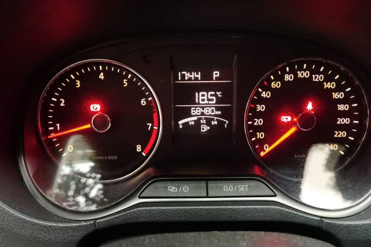 Used Volkswagen Polo 2014 1.4L Automatic Comfort Edition Odometer Close Up