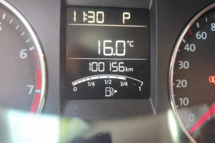 Used Volkswagen Polo 2014 1.6L Automatic Comfort Edition Odometer Close Up