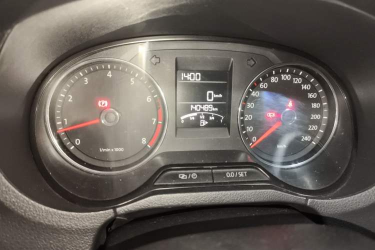 Used Volkswagen Polo 2014 1.6L Manual Comfort Edition Odometer Close Up