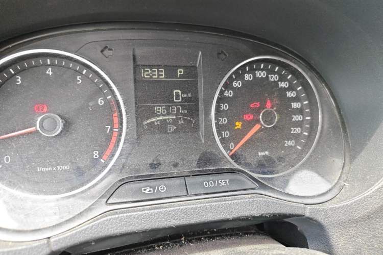 Used Volkswagen Polo 2014 1.6L Automatic Luxury Edition Odometer Close Up