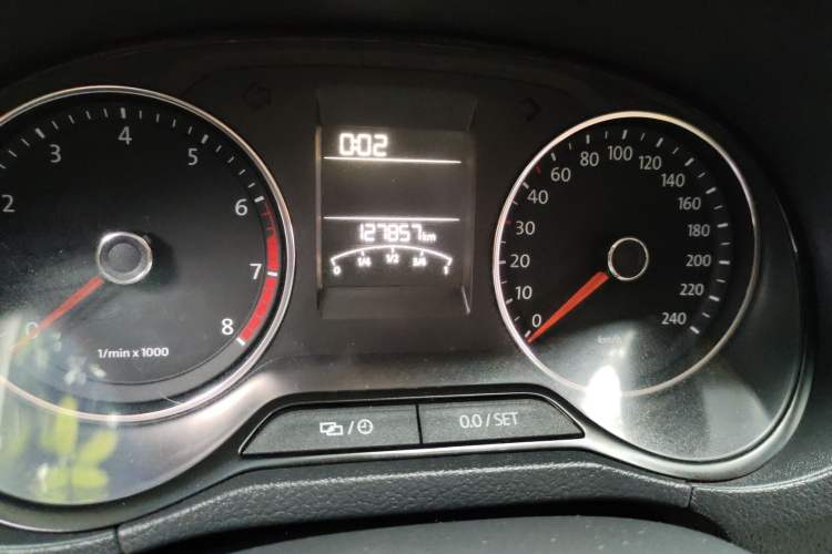 Used Volkswagen Polo 2014 1.6L Automatic Comfort Edition Odometer Close Up