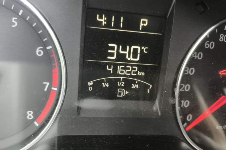 Used Volkswagen Polo 2014 1.6L Automatic Comfort Edition Odometer Close Up