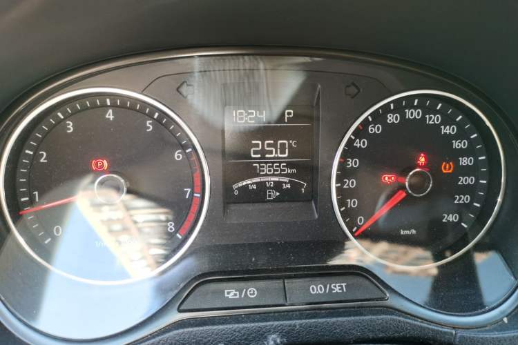 Used Volkswagen Polo 2014 1.4L Automatic Comfort Edition Odometer Close Up