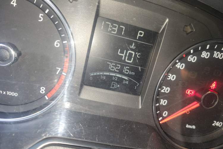 Used Volkswagen Polo 2014 1.6L Automatic Comfort Edition Odometer Close Up