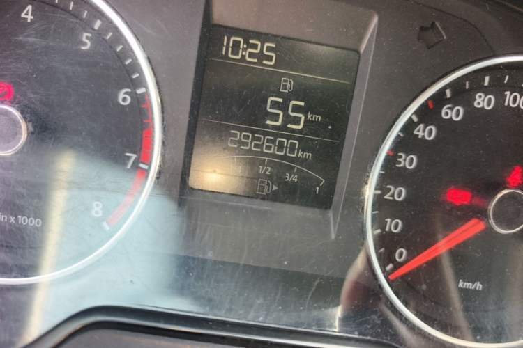 Used Volkswagen Polo 2014 1.6L Manual Comfort Edition Odometer Close Up