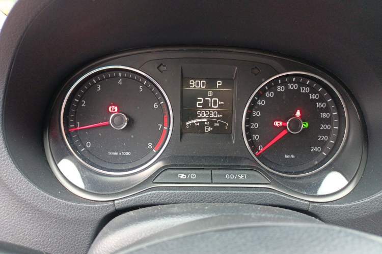 Used Volkswagen Polo 2014 1.6L Automatic Comfort Edition Odometer Close Up