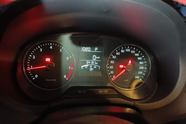 Used Volkswagen Polo 2014 1.4L Automatic Comfort Edition Odometer Close Up