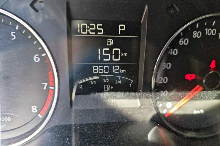 Used Volkswagen Polo 2014 1.6L Automatic Comfort Edition Odometer Close Up