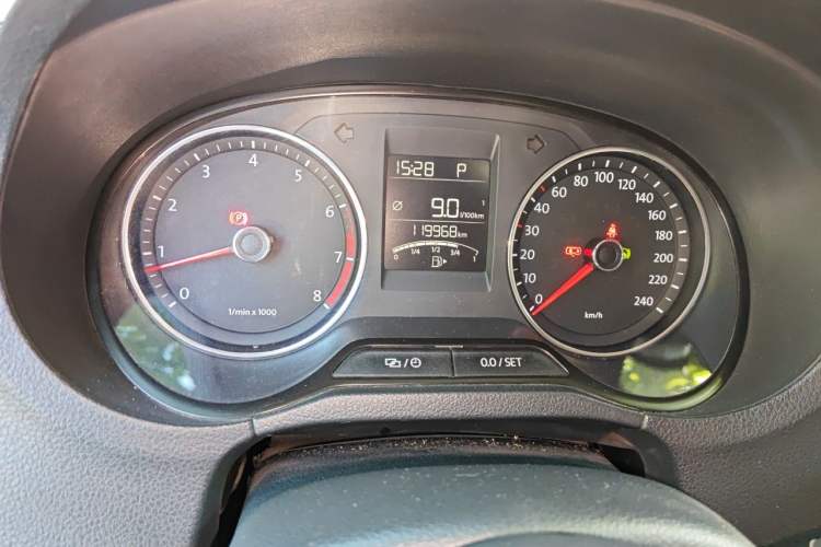Used Volkswagen Polo 2014 1.4L Automatic Comfort Edition Odometer Close Up