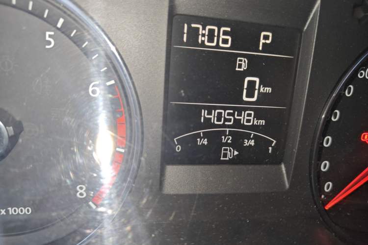 Used Volkswagen Polo 2014 1.6L Automatic Comfort Edition Odometer Close Up