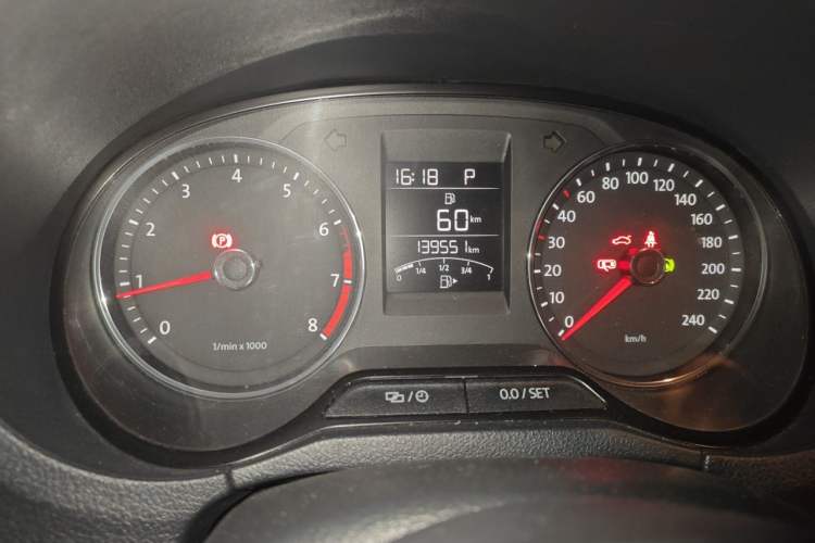 Used Volkswagen Polo 2014 1.6L Automatic Comfort Edition Odometer Close Up