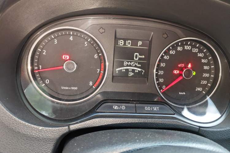 Used Volkswagen Polo 2014 1.4L Automatic Comfort Edition Odometer Close Up