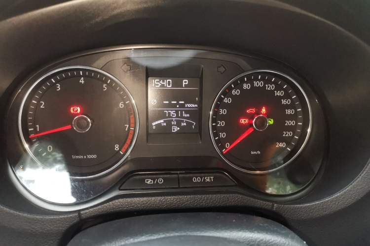 Used Volkswagen Polo 2014 1.6L Automatic Comfort Edition Odometer Close Up