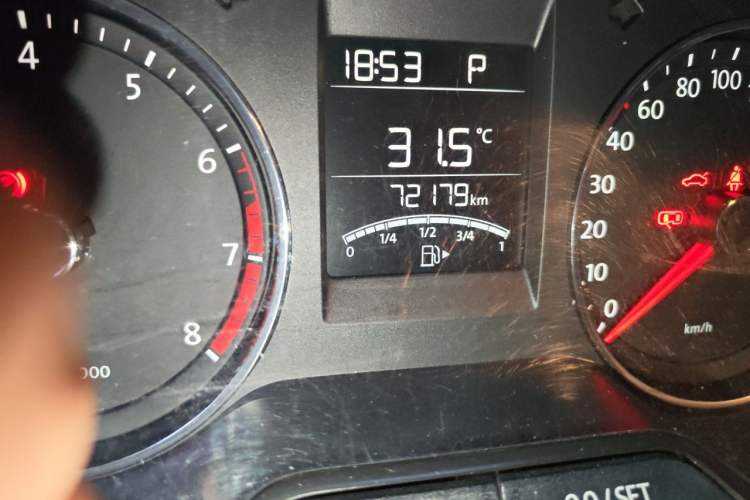 Used Volkswagen Polo 2014 1.6L Automatic Comfort Edition Odometer Close Up