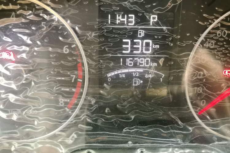 Used Volkswagen Polo 2014 1.6L Automatic Comfort Edition Odometer Close Up